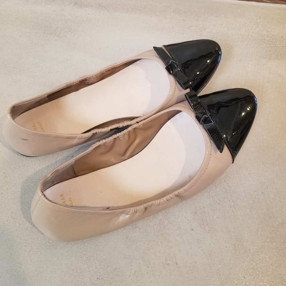 Cole Haan Womens Ballet Flats Rosalie Nude Leather, Size 10